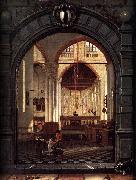 Louwijs Aernouts Elsevier Interior of the Oude Kerk Germany oil painting artist